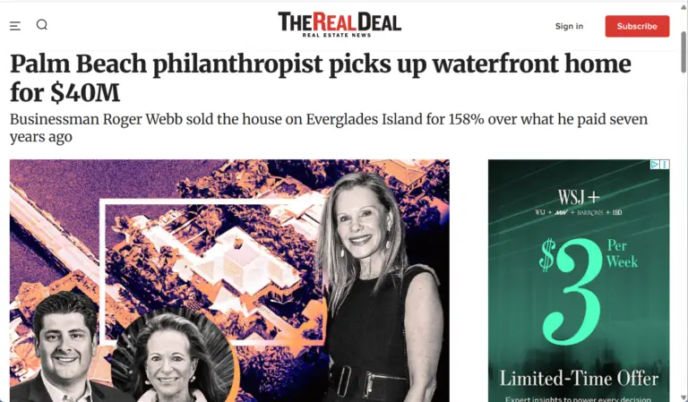 Palm Beach Philanthropist