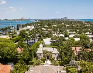 Aerial view of Palm Beach