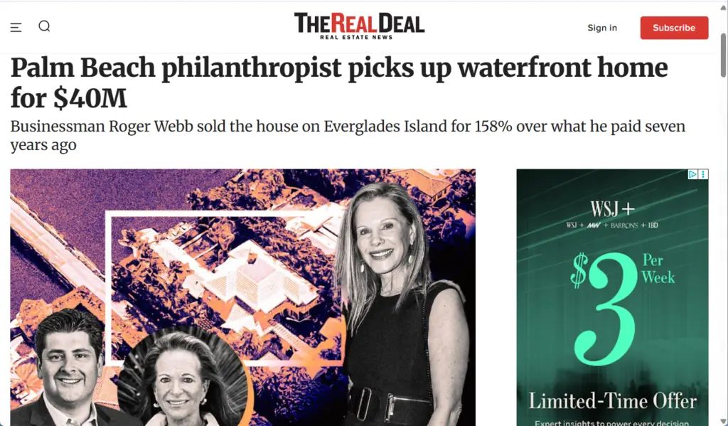 Palm Beach Philanthropist