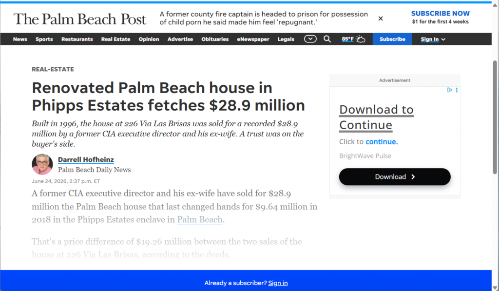 Rennovated Palm Beach House