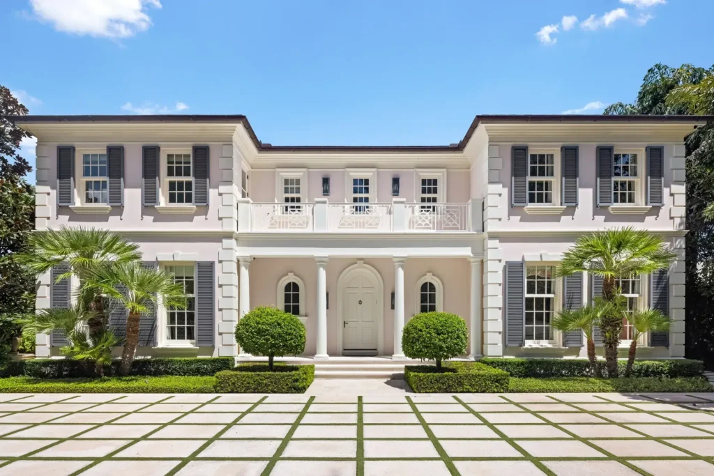 Neoclassical estate at 320 El Vedado Road, Palm Beach